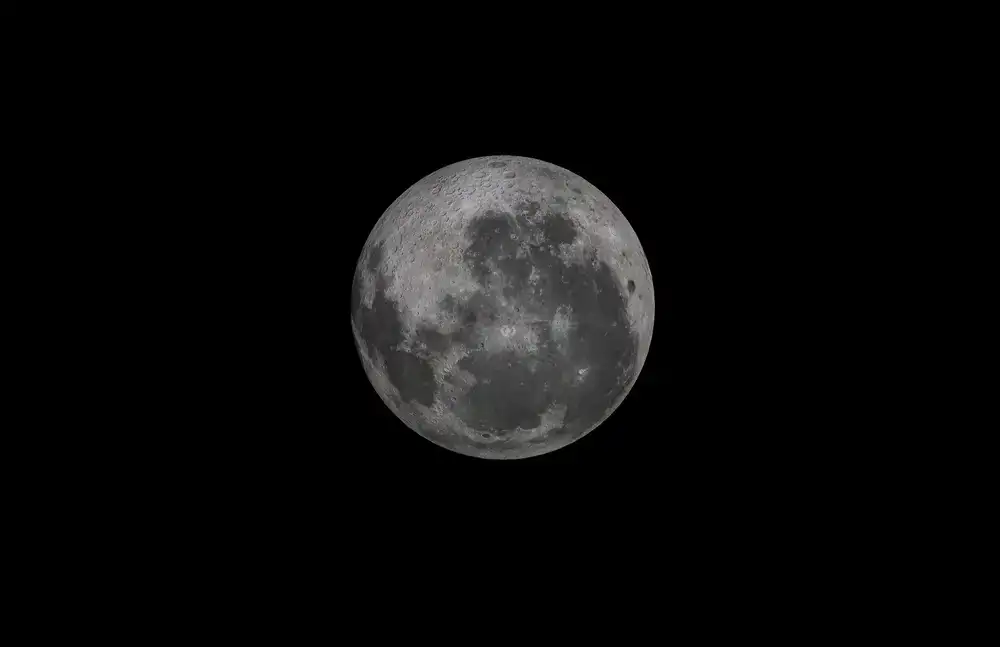 Telescope focused on the moon